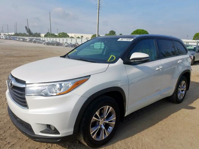5TDJKRFH1FS213612 - 2015 TOYOTA HIGHLANDER XLE  ფოტო 2