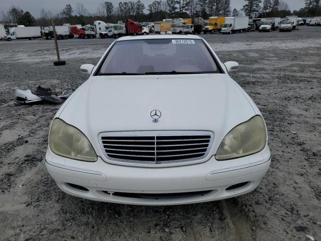 WDBNG75J22A244613 - 2002 MERCEDES-BENZ 500-CLASS 500 WHITE photo 5