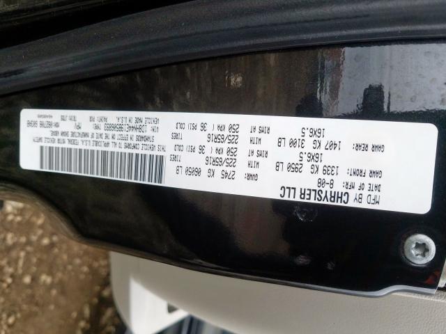 1D8HN44E19B506893 - 2009 DODGE GRAND CARAVAN SE  photo 10