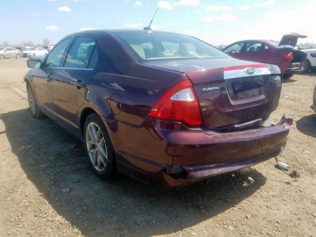 3FAHP0JA6BR218538 - 2011 FORD FUSION SEL  photo 3