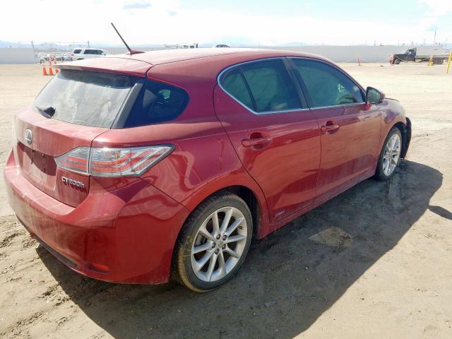 JTHKD5BH8D2127732 - 2013 LEXUS CT 200  photo 4