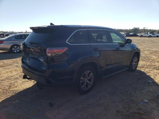 5TDKKRFH1ES011467 - 2014 TOYOTA HIGHLANDER XLE ლურჯი ფოტო 3