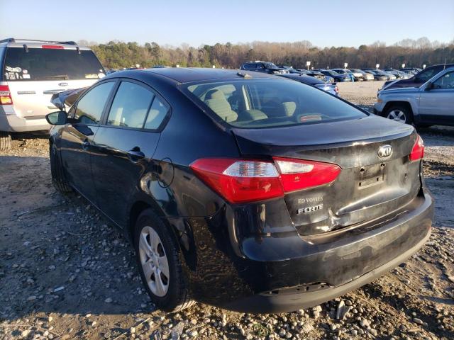 KNAFK4A63F5333204 - 2015 KIA FORTE LX BLACK photo 2