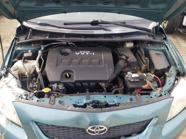 2T1BU4EE1AC238231 - 2010 TOYOTA COROLLA BASE TEAL photo 11