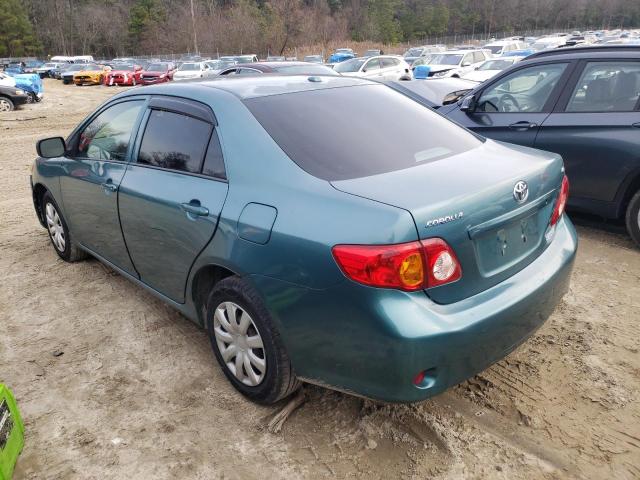 2T1BU4EE1AC238231 - 2010 TOYOTA COROLLA BASE TEAL photo 2