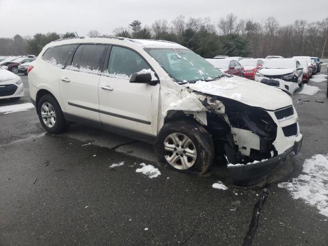 1GNKVFED7BJ419413 - 2011 CHEVROLET TRAVERSE LS WHITE photo 4