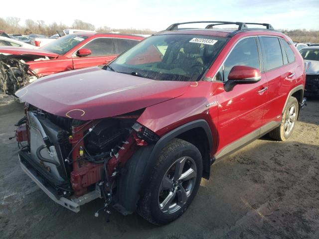 JTMDWRFV9KD002610 - 2019 TOYOTA RAV4 LIMITED RED photo 1