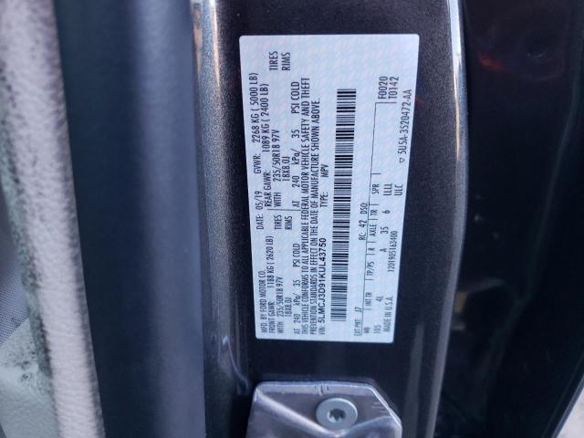 5LMCJ3D91KUL43750 - 2019 LINCOLN MKC RESERVE Gri fotoğraf 12