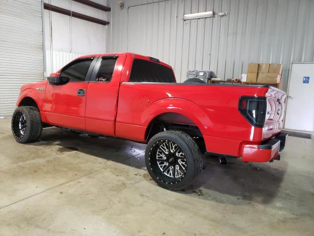 1FTFX1CF5CFA47750 - 2012 FORD F150 SUPER CAB RED photo 2