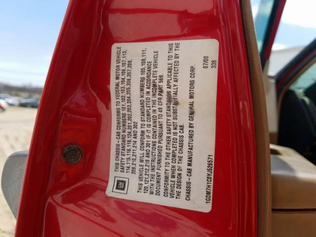1GDM7H1C0YJ526571 - 2000 GMC C-SERIES C7H042  photo 10