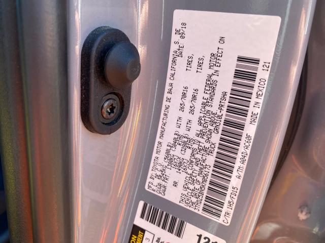 3TMDZ5BN5KM056173 - 2019 TOYOTA TACOMA DOUBLE CAB  照片 10