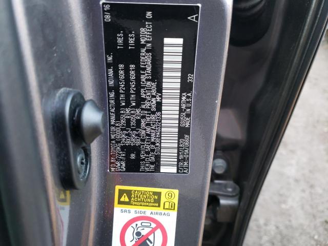 5TDJKRFH4GS321336 - 2016 TOYOTA HIGHLANDER XLE 灰色 照片 14