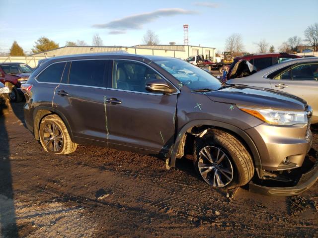5TDJKRFH4GS321336 - 2016 TOYOTA HIGHLANDER XLE 灰色 照片 4