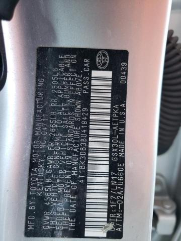 4T1BK3DB3BU418429 - 2011 TOYOTA AVALON BASE 银色 照片 12