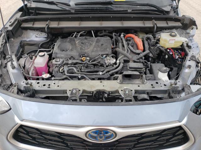 5TDGBRCH9NS072771 - 2022 TOYOTA HIGHLANDER HYBRID XLE BLUE photo 12