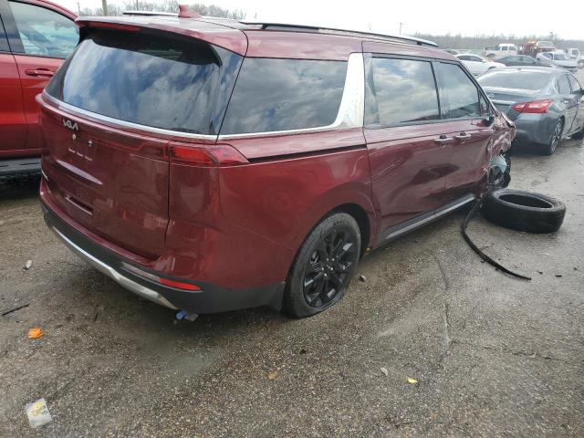 KNDNE5H38P6216401 - 2023 KIA CARNIVAL SX MAROON photo 3