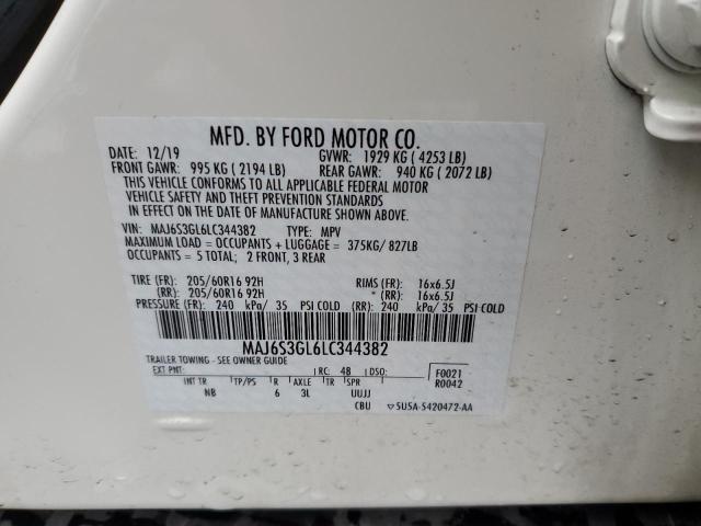 MAJ6S3GL6LC344382 - 2020 FORD ECOSPORT SE Ağ foto 13