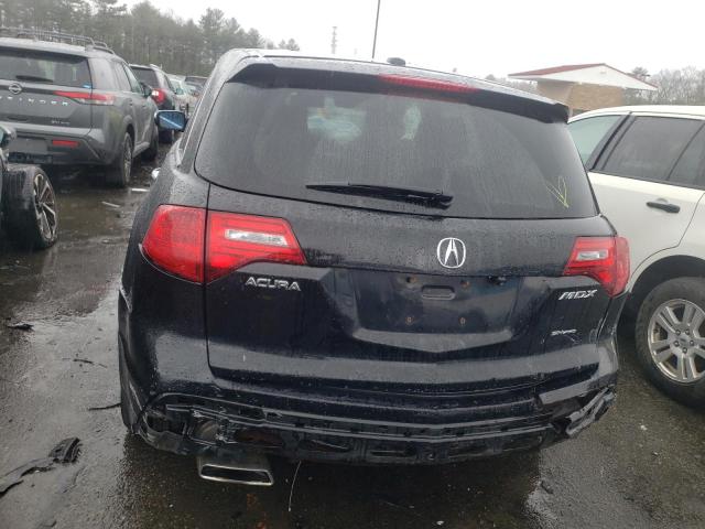 2HNYD2H67BH515761 - 2011 ACURA MDX TECHNOLOGY BLACK photo 6