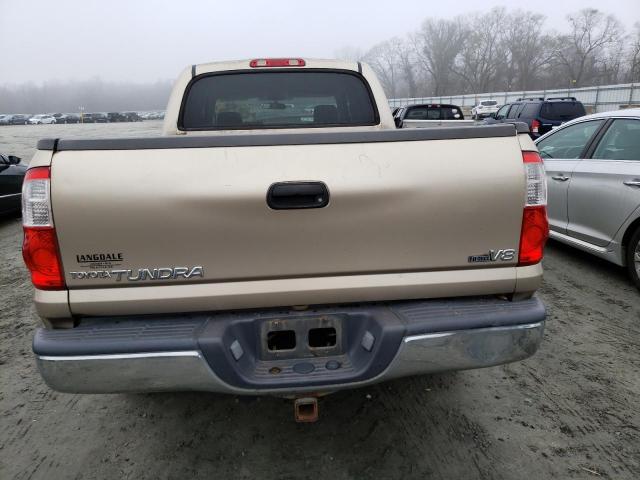 5TBET34176S542194 - 2006 TOYOTA TUNDRA DOUBLE CAB SR5 GOLD photo 6
