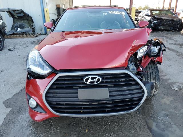 KMHTC6AE8HU308518 - 2017 HYUNDAI VELOSTER TURBO RED photo 5