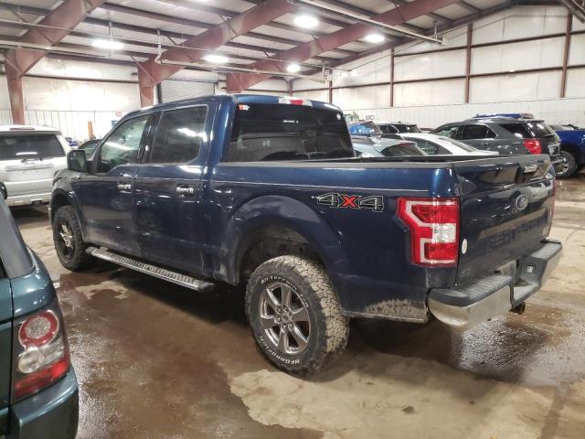 1FTEW1E52KFD17714 - 2019 FORD F150 SUPERCREW BLUE photo 2