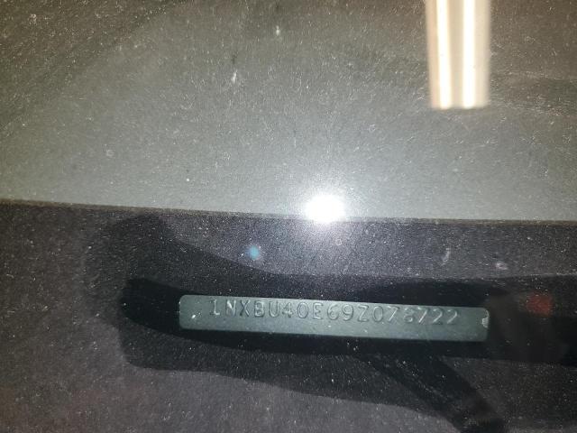 1NXBU40E69Z078722 - 2009 TOYOTA COROLLA BASE SILVER photo 12