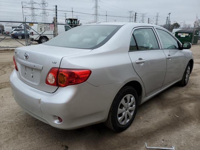 1NXBU40E69Z078722 - 2009 TOYOTA COROLLA BASE SILVER photo 3