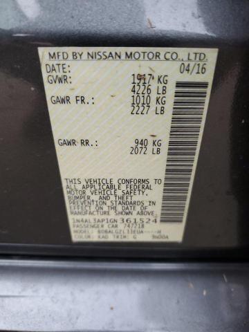 1N4AL3AP1GN361524 - 2016 NISSAN ALTIMA 2.5 CHARCOAL photo 12