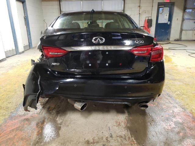 JN1EV7BRXNM340285 - 2022 INFINITI Q50 LUXE BLACK photo 6