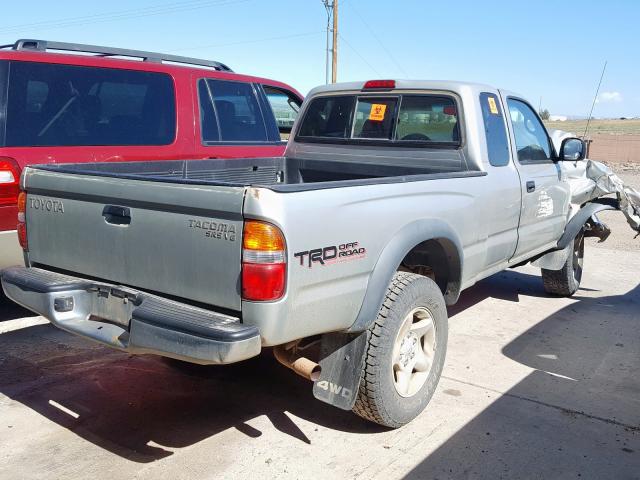 5TEWN72N11Z791461 - 2001 TOYOTA TACOMA XTRACAB  photo 4