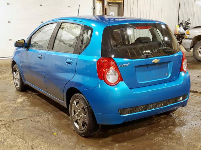 KL1TD66E99B355524 - 2009 CHEVROLET AVEO LS  ფოტო 3