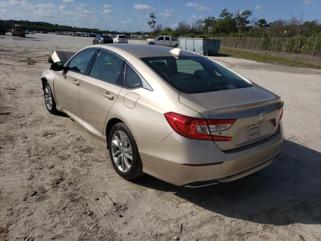 1HGCV1F19LA029520 - 2020 HONDA ACCORD LX BEIGE photo 3