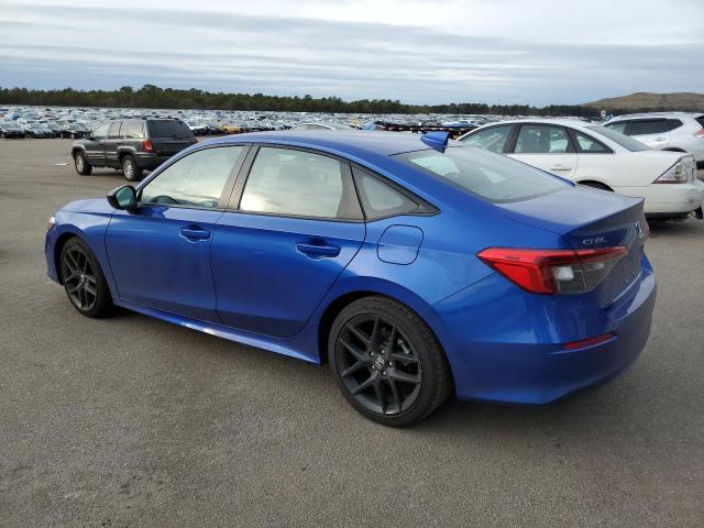 2HGFE2F59NH569752 - 2022 HONDA CIVIC SPORT BLUE photo 2