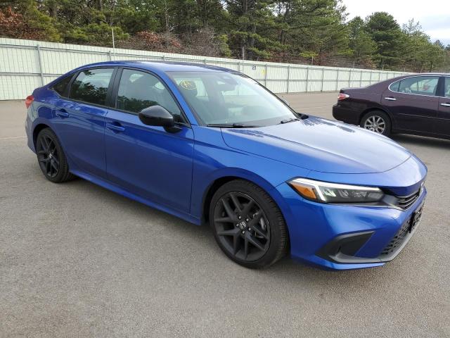 2HGFE2F59NH569752 - 2022 HONDA CIVIC SPORT BLUE photo 4