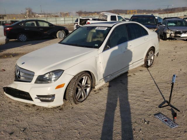 WDDGF8BB5CR234991 - 2012 MERCEDES-BENZ C 300 4MATIC WHITE photo 1