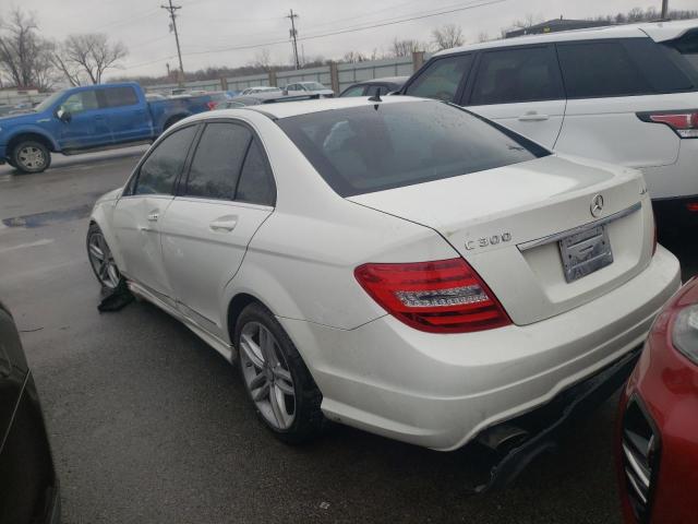 WDDGF8BB5CR234991 - 2012 MERCEDES-BENZ C 300 4MATIC WHITE photo 2