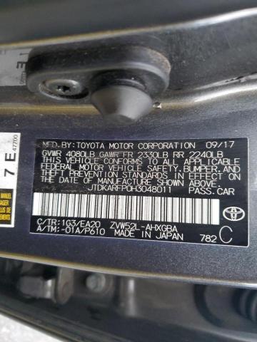 JTDKARFP0H3048011 - 2017 TOYOTA PRIUS PRIM 石墨色 照片 12