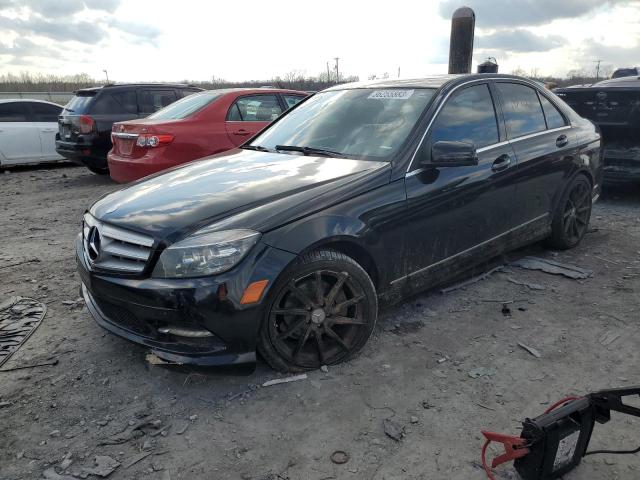 WDDGF5EB6BR182313 - 2011 MERCEDES-BENZ C 300 BLACK photo 1