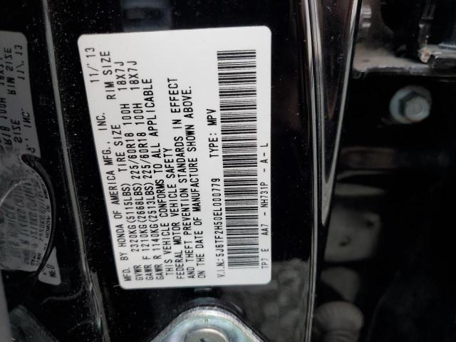 5J6TF2H50EL000779 - 2014 HONDA CROSSTOUR EXL შავი ფოტო 14