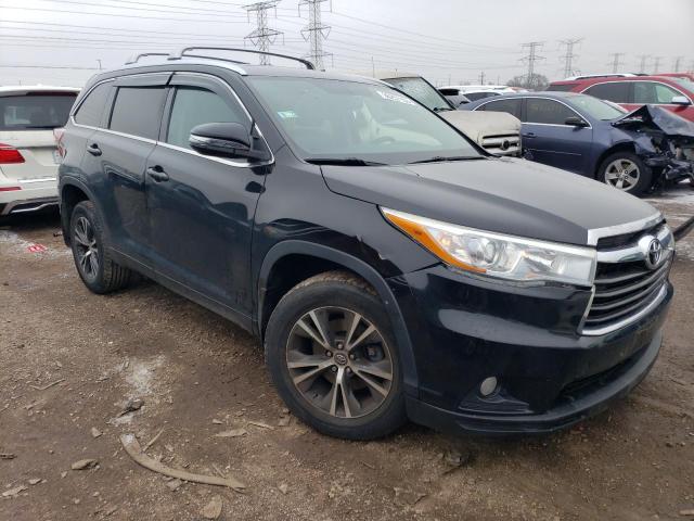 5TDJKRFH3GS285042 - 2016 TOYOTA HIGHLANDER XLE შავი ფოტო 4