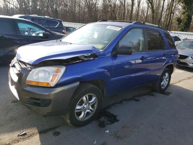 KNDJE723087533703 - 2008 KIA SPORTAGE EX BLUE photo 1