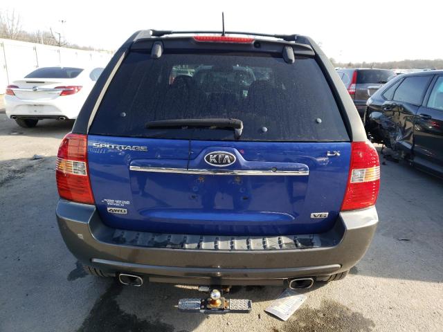 KNDJE723087533703 - 2008 KIA SPORTAGE EX BLUE photo 6