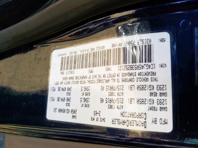 1C4GJ45R53B252121 - 2003 CHRYSLER VOYAGER LX  photo 10