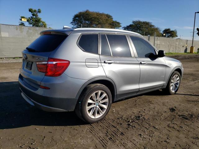 5UXWX9C59E0D11551 - 2014 BMW X3 XDRIVE28I GRAY photo 3