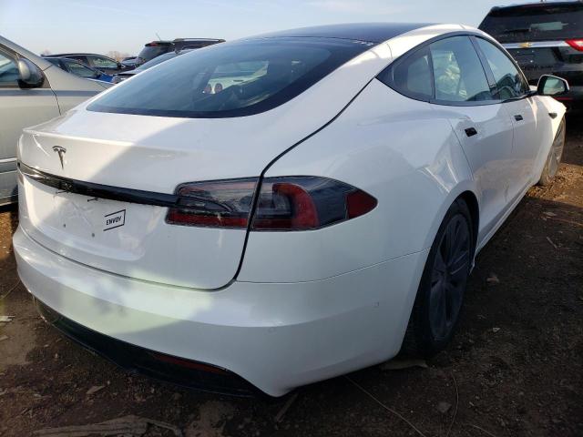 5YJSA1E52MF441314 - 2021 TESLA MODEL S Սպիտակ լուսանկար 3