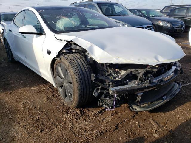 5YJSA1E52MF441314 - 2021 TESLA MODEL S Սպիտակ լուսանկար 4