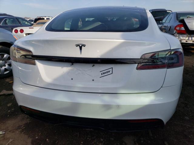 5YJSA1E52MF441314 - 2021 TESLA MODEL S Սպիտակ լուսանկար 6