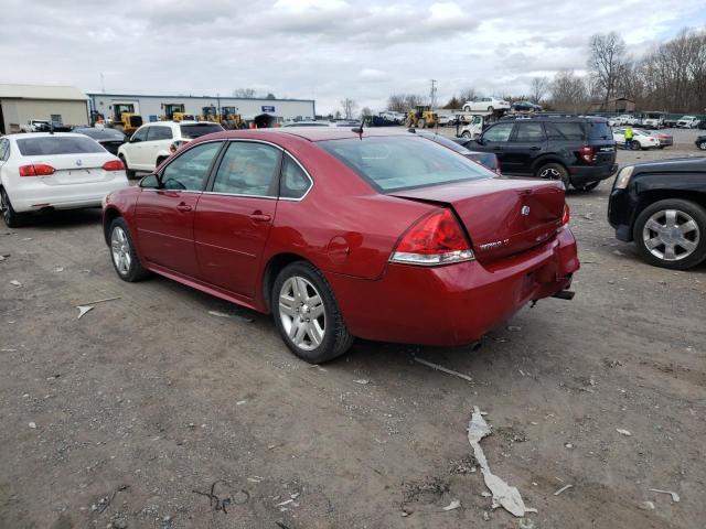 2G1WB5E39E1119691 - 2014 CHEVROLET IMPALA LT1 LT RED photo 2