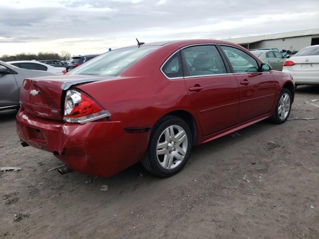 2G1WB5E39E1119691 - 2014 CHEVROLET IMPALA LT1 LT RED photo 3