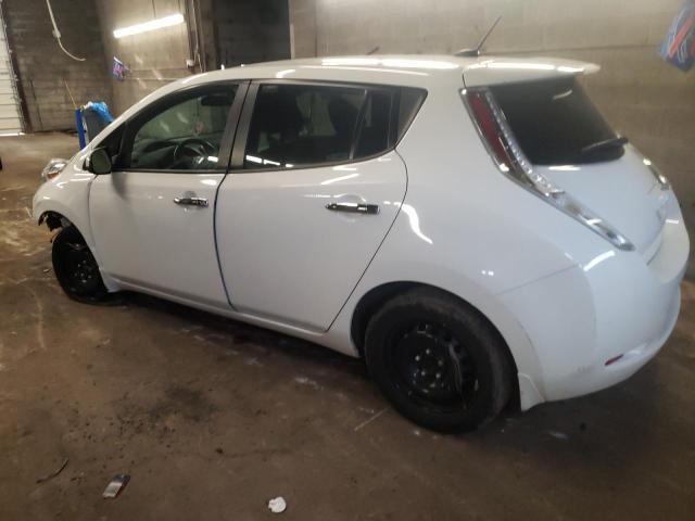 1N4AZ0CPXFC306946 - 2015 NISSAN LEAF S WHITE photo 2